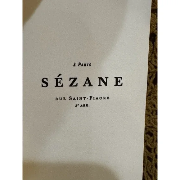 SEZANE Blouse Pauletta Mustard Size 44 Crochet Vintage Inspired US 16 - Picture 4 of 9